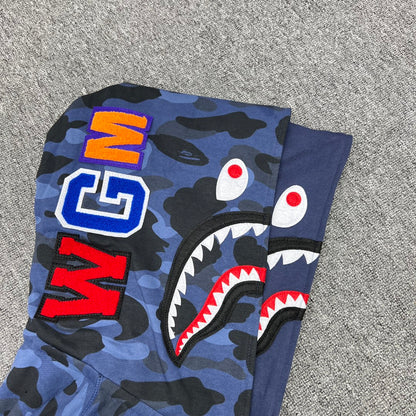 BAPE Color Camo Shark Full Zip Hoodie