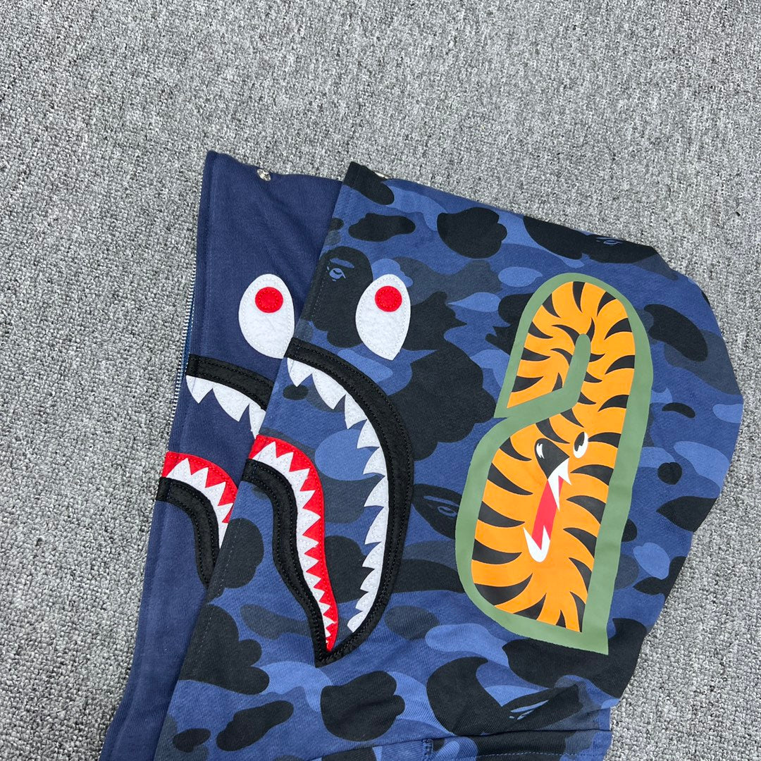 BAPE Color Camo Shark Full Zip Hoodie