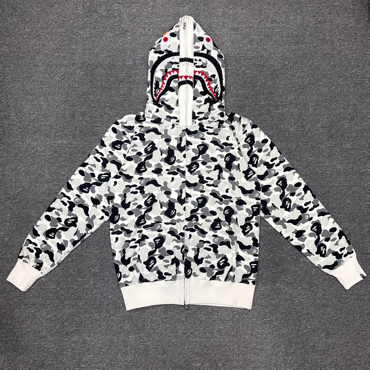 BAPE ABC Camo Double Shark Full Zip Hoodie