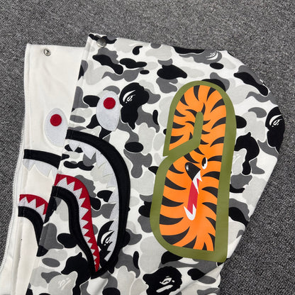 BAPE ABC Camo Double Shark Full Zip Hoodie