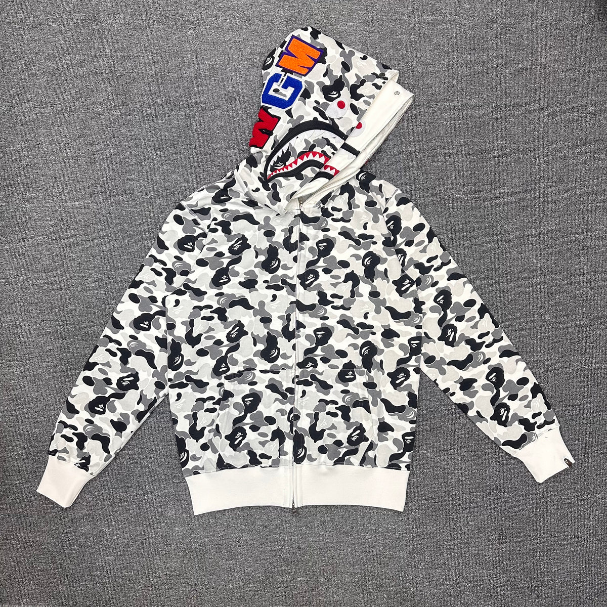 BAPE ABC Camo Double Shark Full Zip Hoodie