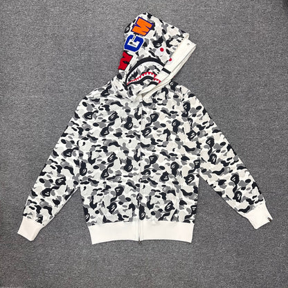 BAPE ABC Camo Double Shark Full Zip Hoodie