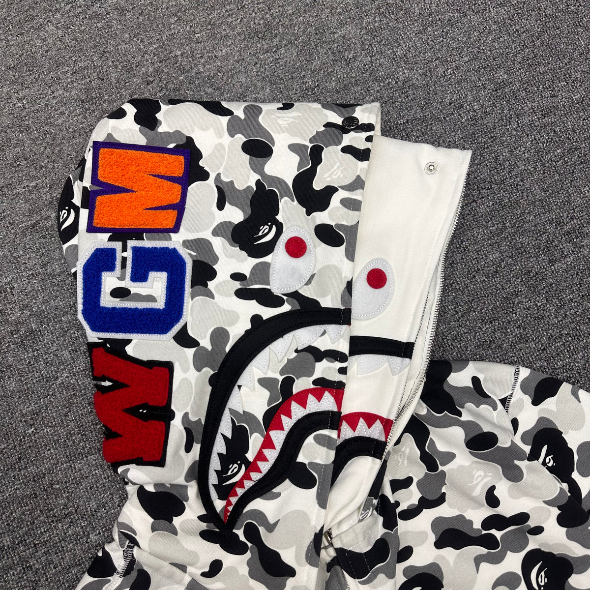 BAPE ABC Camo Double Shark Full Zip Hoodie