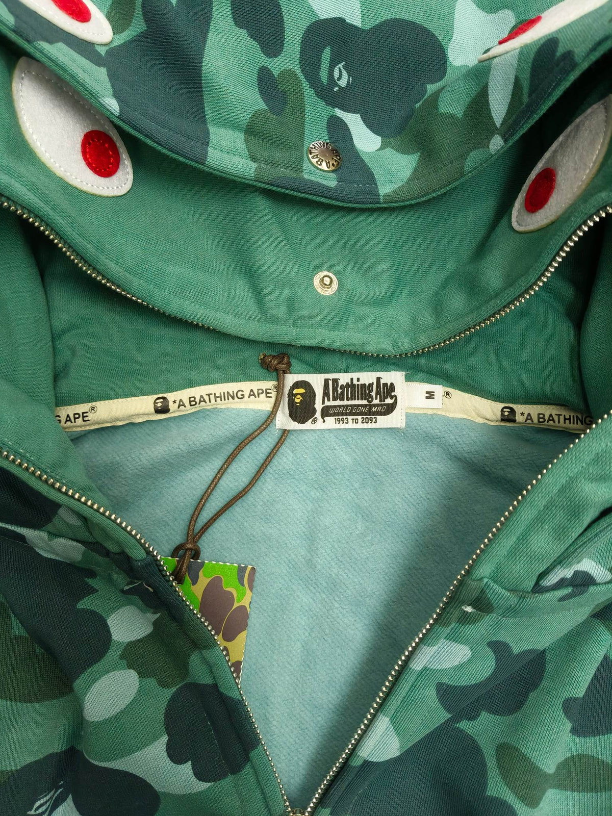 BAPE Color Camo Shark Wide Full Zip Double Hoodie