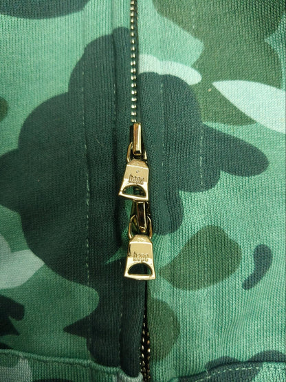 BAPE Color Camo Shark Wide Full Zip Double Hoodie