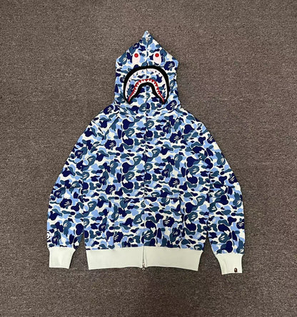 BAPE ABC Camo Double Shark Full Zip Hoodie