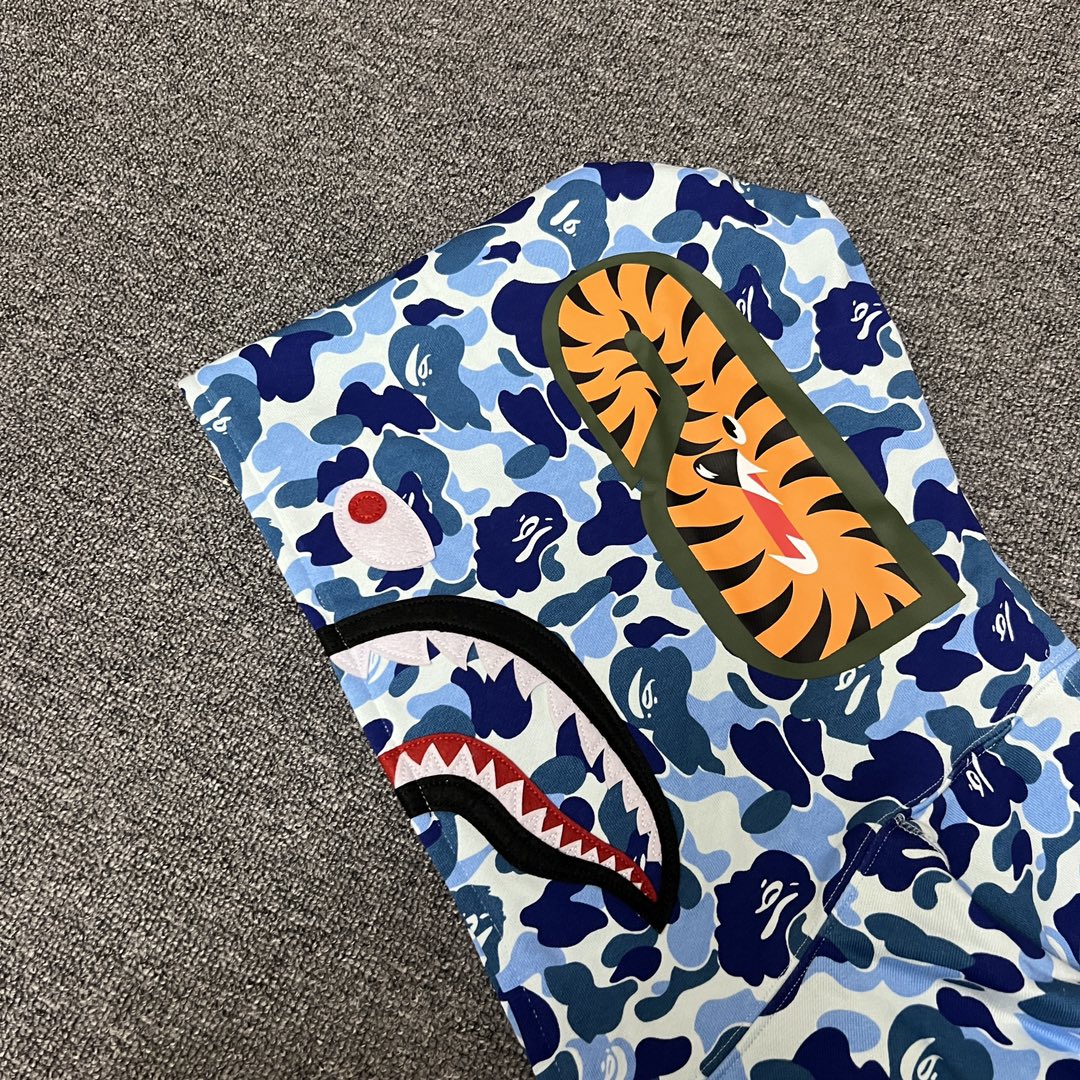 BAPE ABC Camo Double Shark Full Zip Hoodie