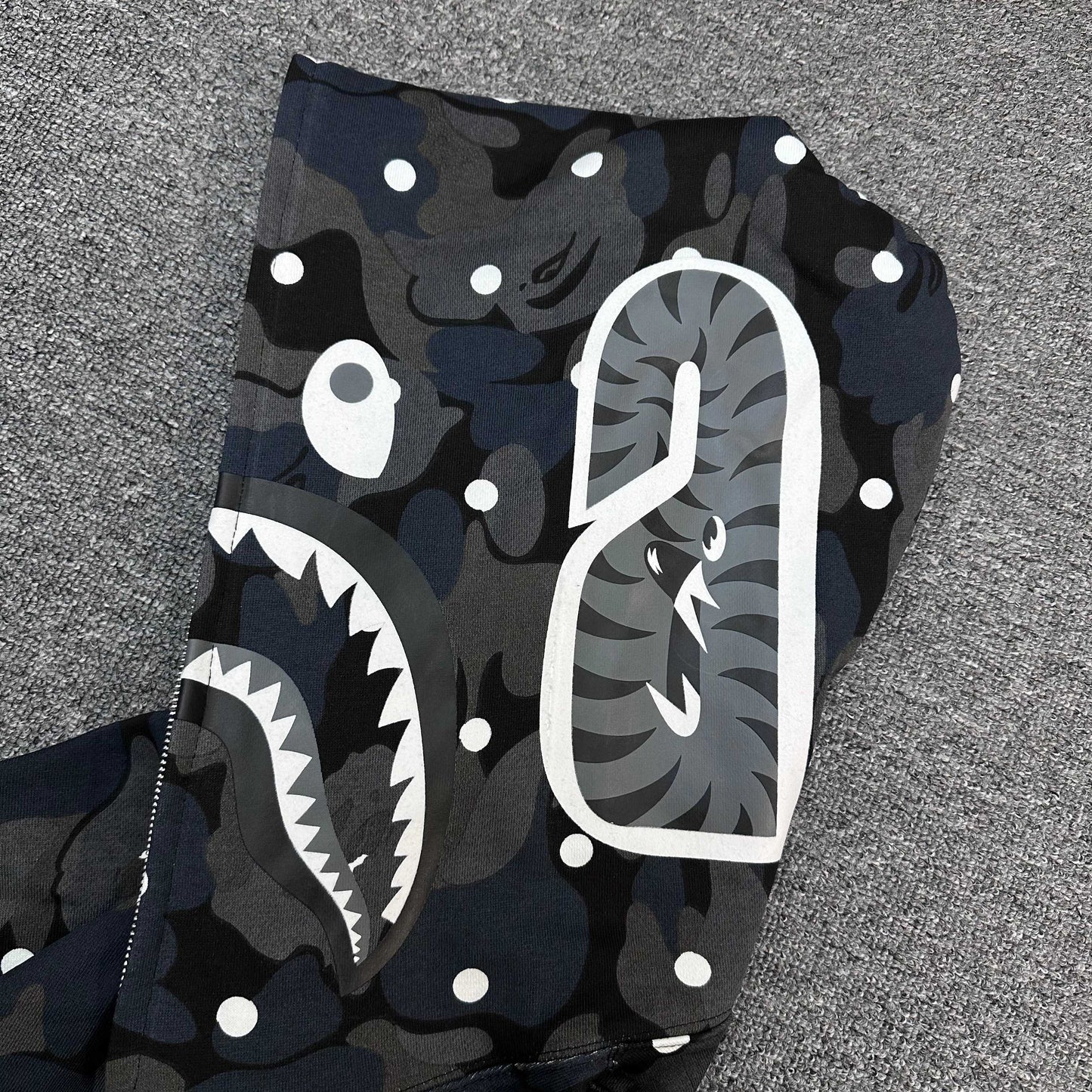 A Bathing Ape (BAPE) ABC Dot Shark Full Zip Hoodie
