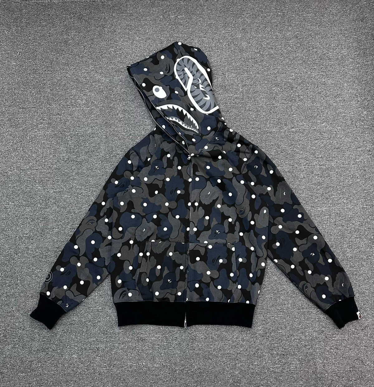 A Bathing Ape (BAPE) ABC Dot Shark Full Zip Hoodie