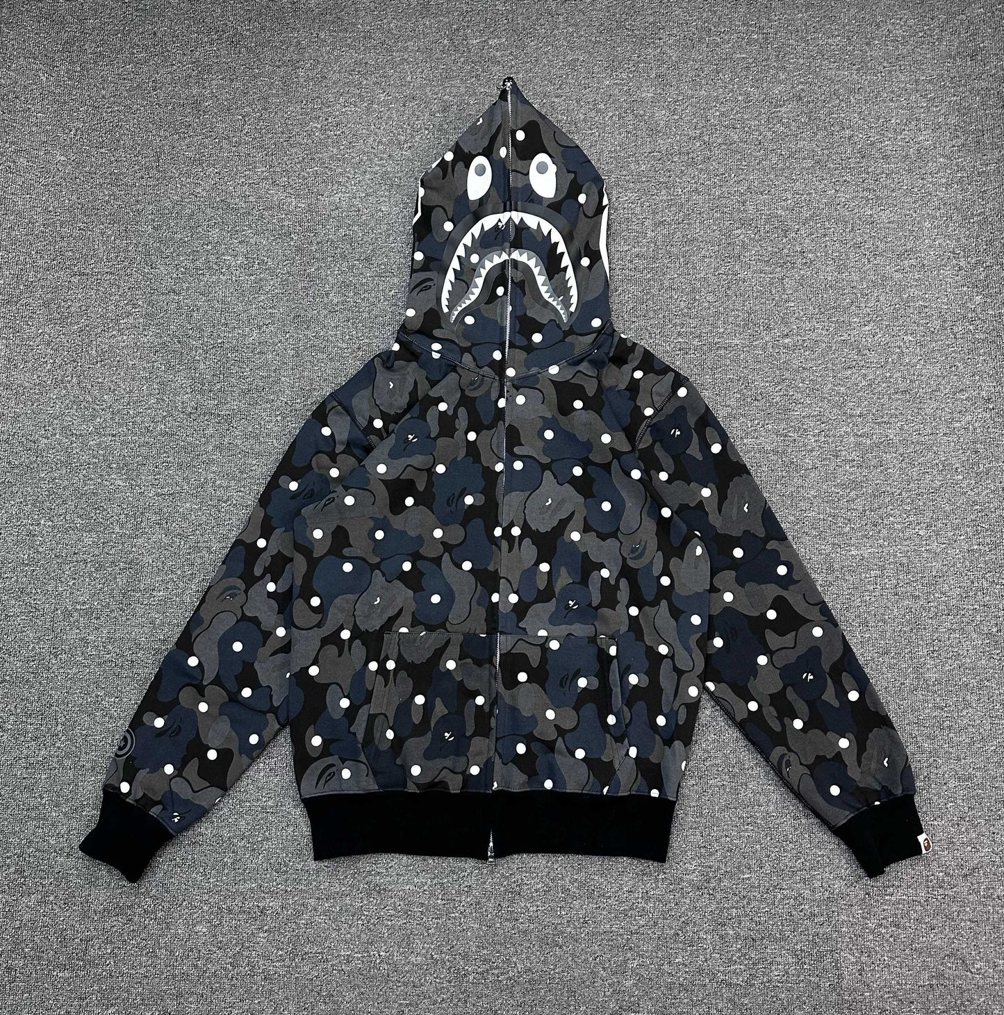 A Bathing Ape (BAPE) ABC Dot Shark Full Zip Hoodie