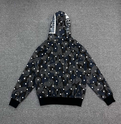 A Bathing Ape (BAPE) ABC Dot Shark Full Zip Hoodie
