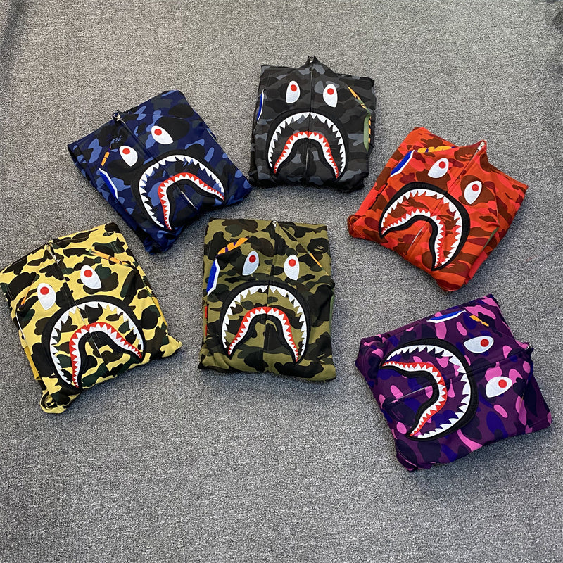 BAPE Color Camo Shark Full Zip Hoodie