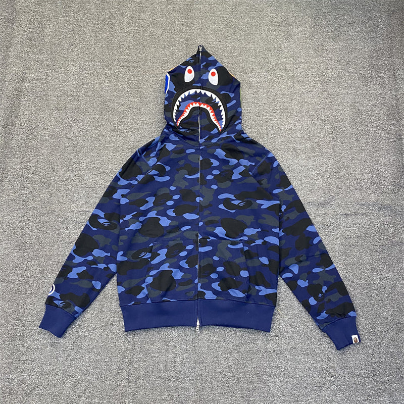 BAPE Color Camo Shark Full Zip Hoodie