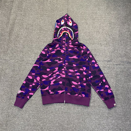 BAPE Color Camo Shark Full Zip Hoodie