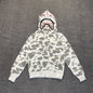 A Bathing Ape (BAPE) City Camo Shark Full Zip Hoodie