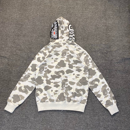 A Bathing Ape (BAPE) City Camo Shark Full Zip Hoodie
