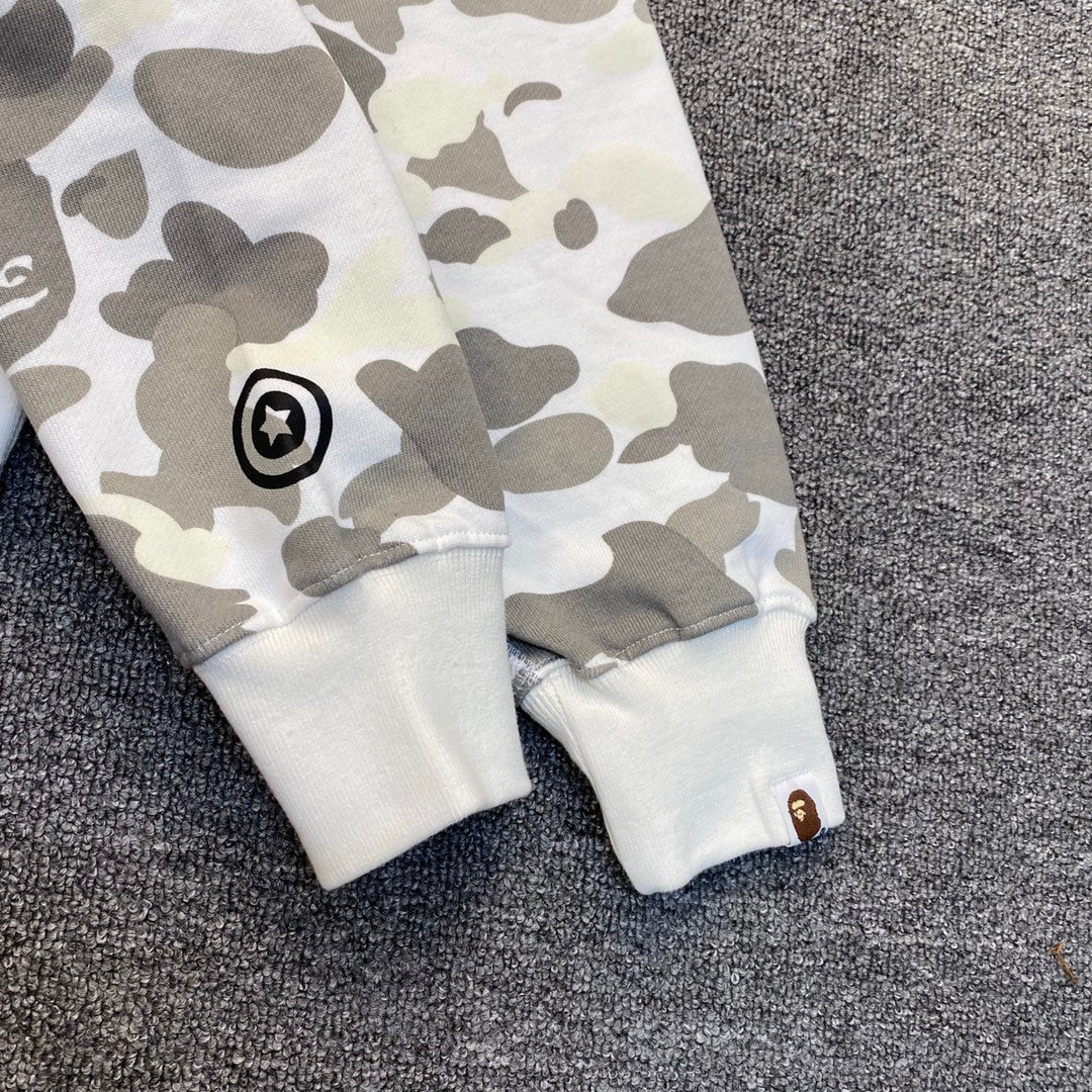A Bathing Ape (BAPE) City Camo Shark Full Zip Hoodie