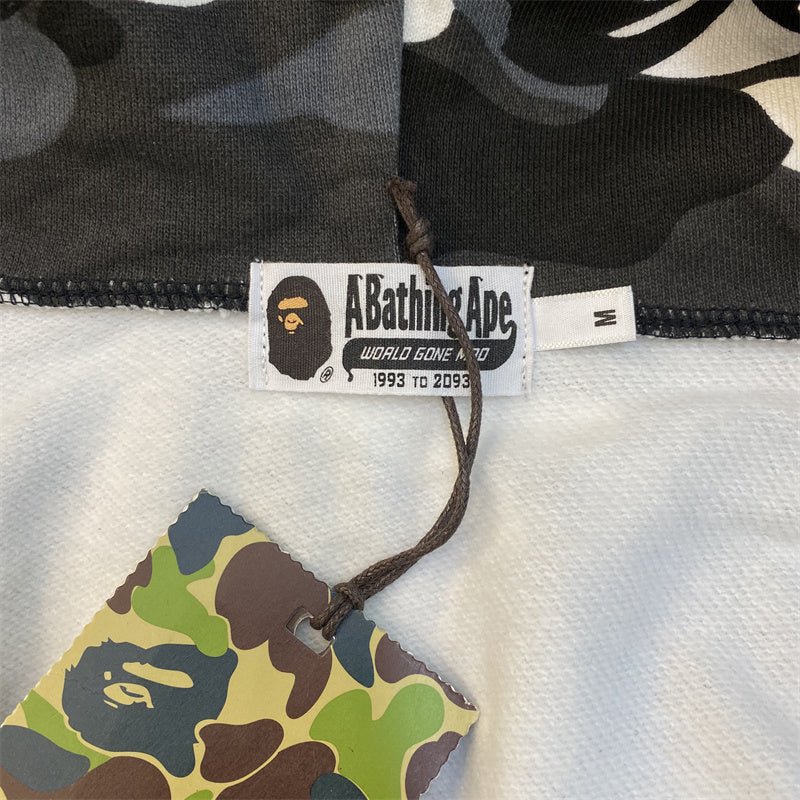 A Bathing Ape (BAPE) City Camo Shark Full Zip Hoodie
