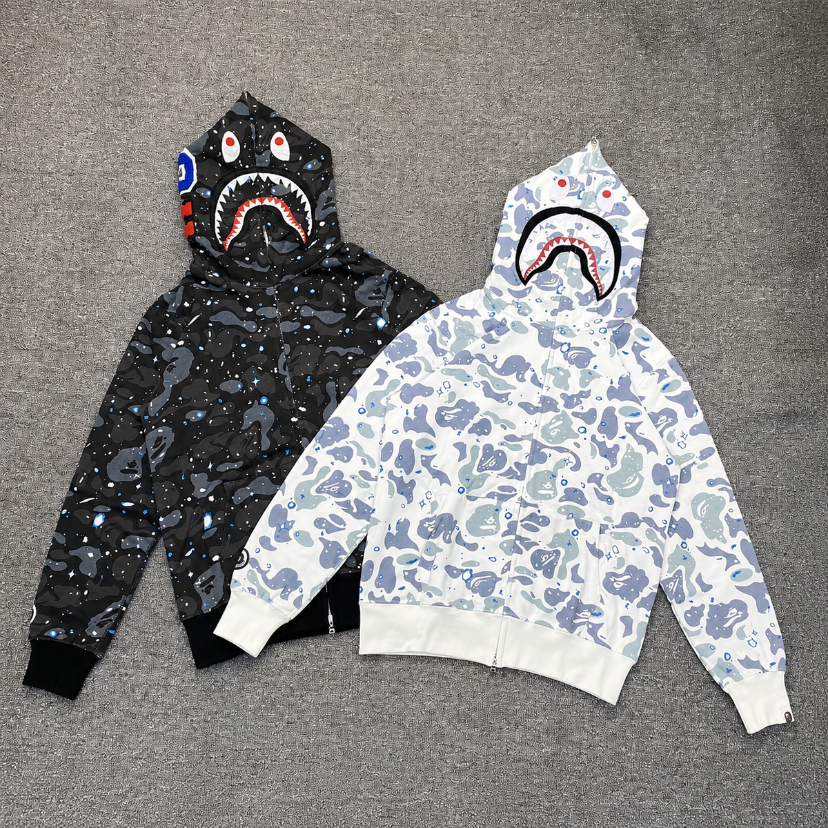 BAPE Space Camo Shark Full Zip Hoodie
