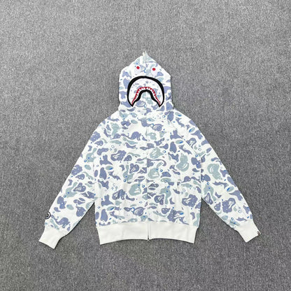 BAPE Space Camo Shark Full Zip Hoodie