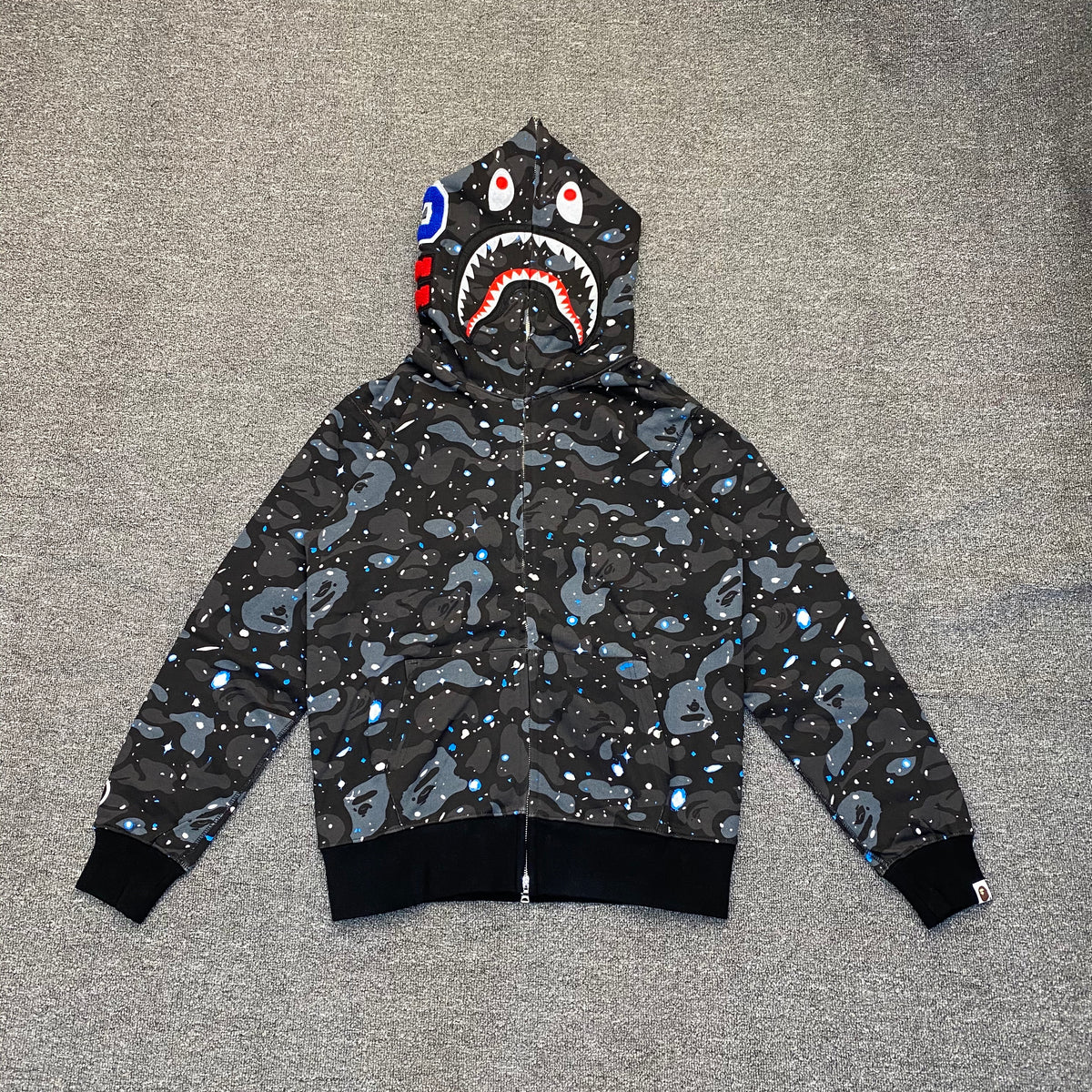 BAPE Space Camo Shark Full Zip Hoodie