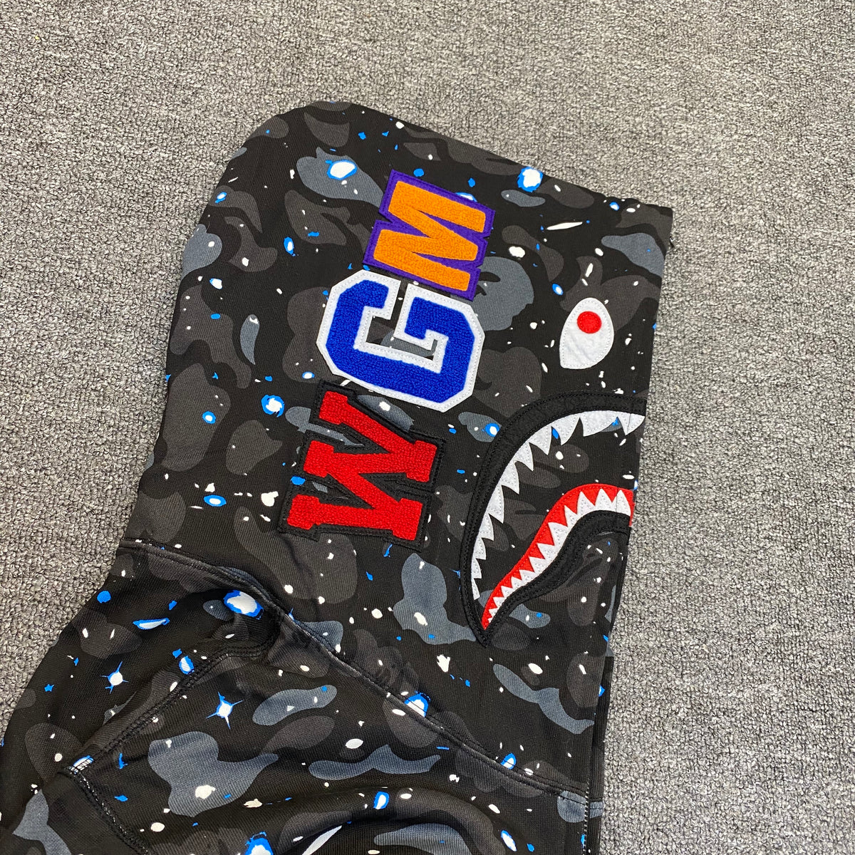 BAPE Space Camo Shark Full Zip Hoodie