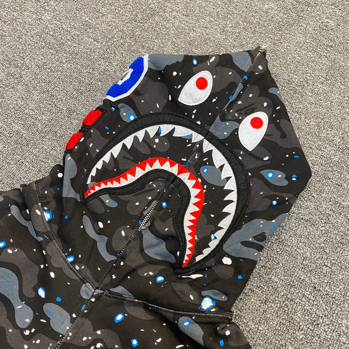 BAPE Space Camo Shark Full Zip Hoodie
