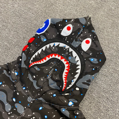 BAPE Space Camo Shark Full Zip Hoodie