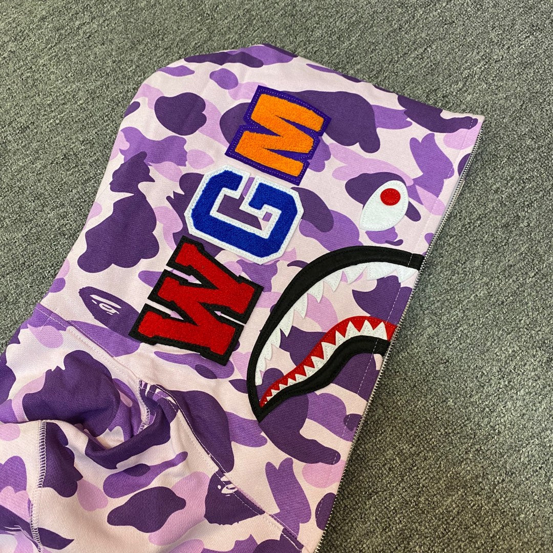 BAPE Color Camo Shark Full Zip Hoodie