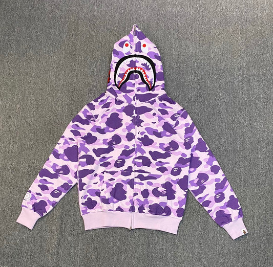 BAPE Color Camo Shark Full Zip Hoodie