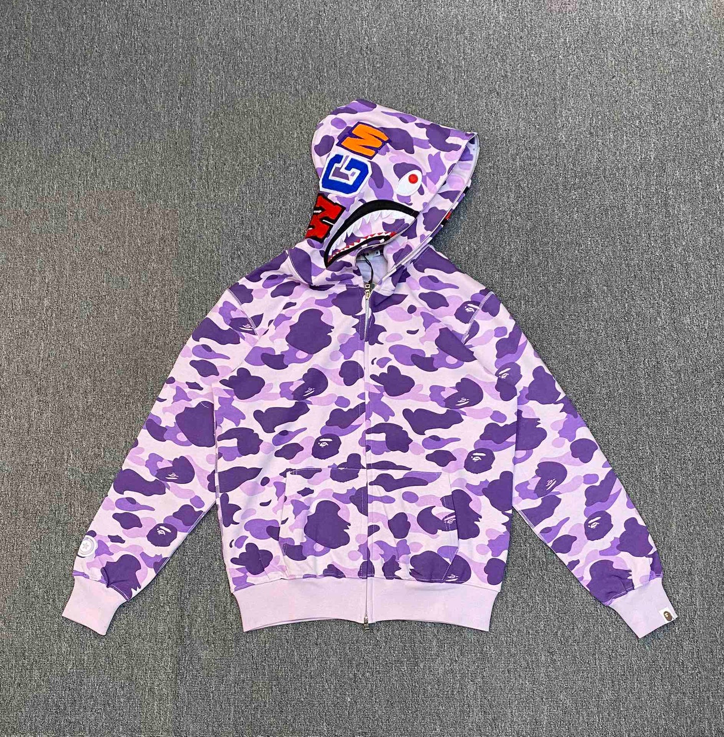 BAPE Color Camo Shark Full Zip Hoodie
