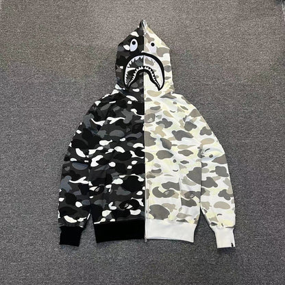 BAPE City Camo Split Shark Full Zip Hoodie
