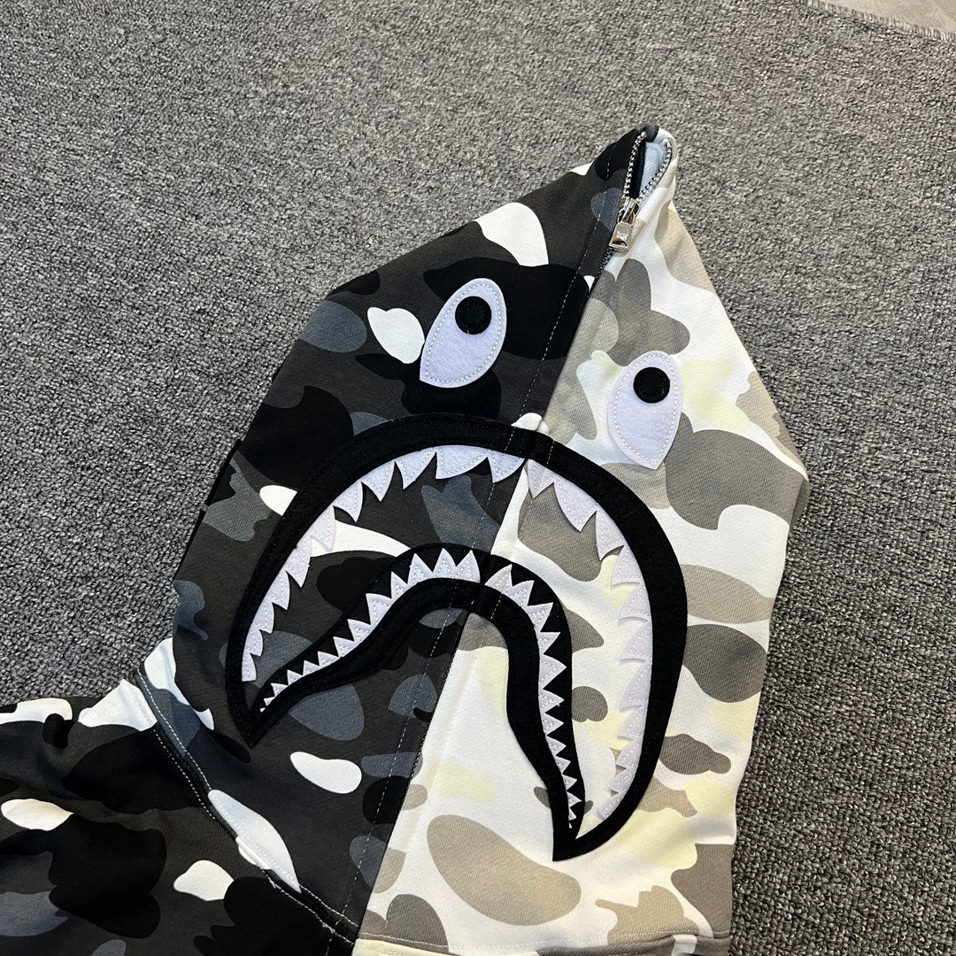BAPE City Camo Split Shark Full Zip Hoodie