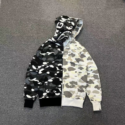 BAPE City Camo Split Shark Full Zip Hoodie