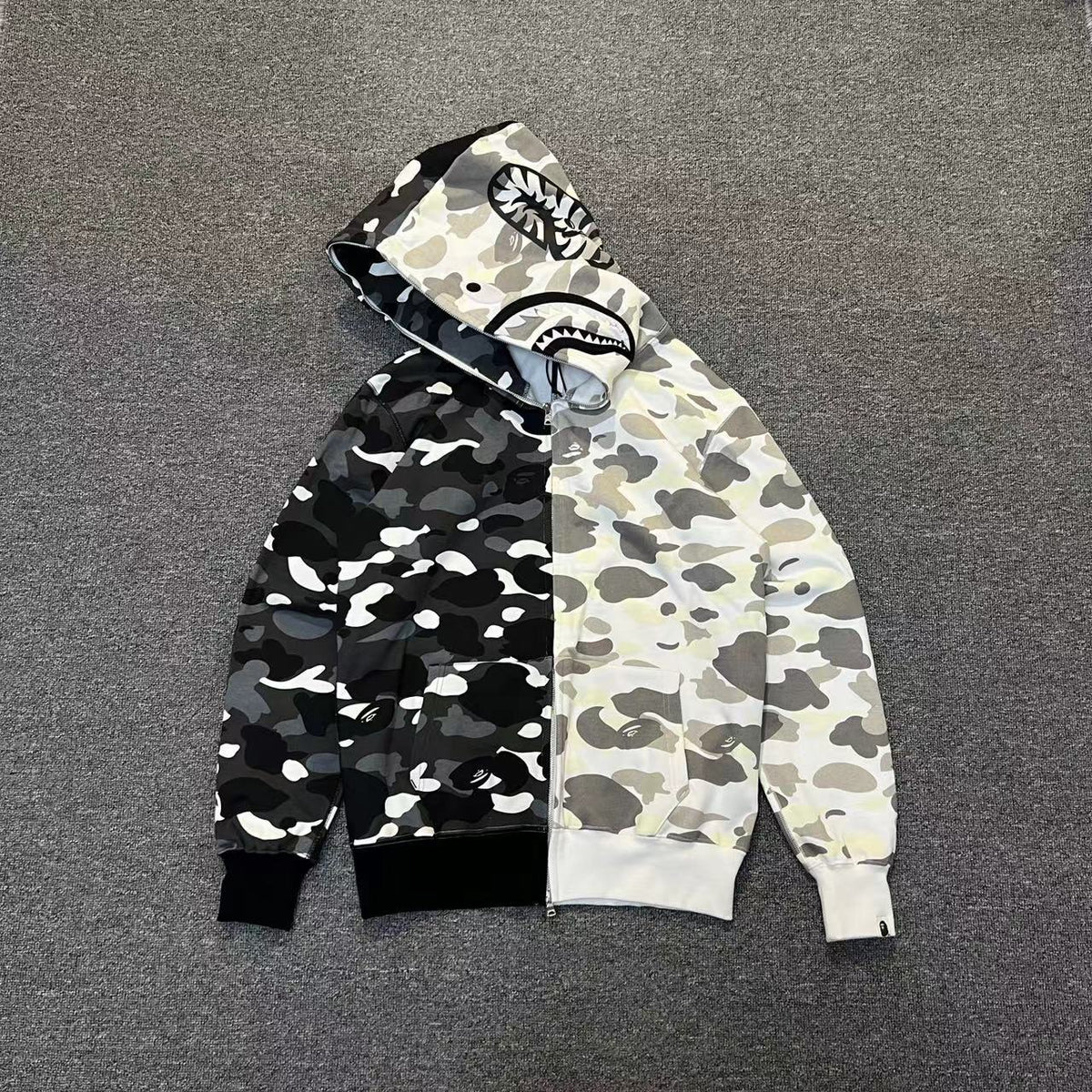 BAPE City Camo Split Shark Full Zip Hoodie