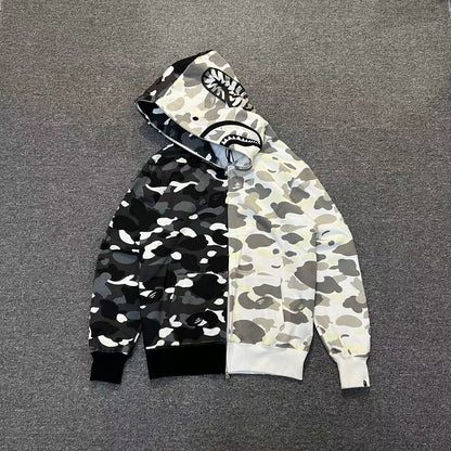 BAPE City Camo Split Shark Full Zip Hoodie