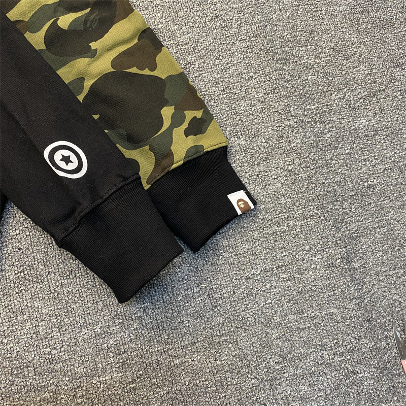 BAPE 1st Camo Split Shark Full Zip Hoodie