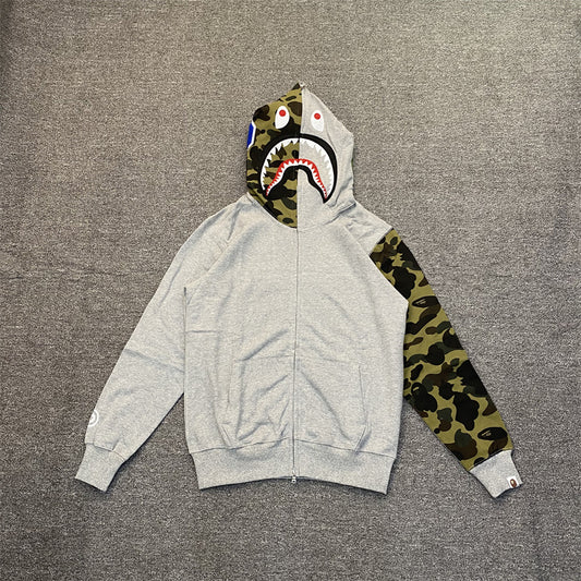 BAPE 1st Camo Split Shark Full Zip Hoodie