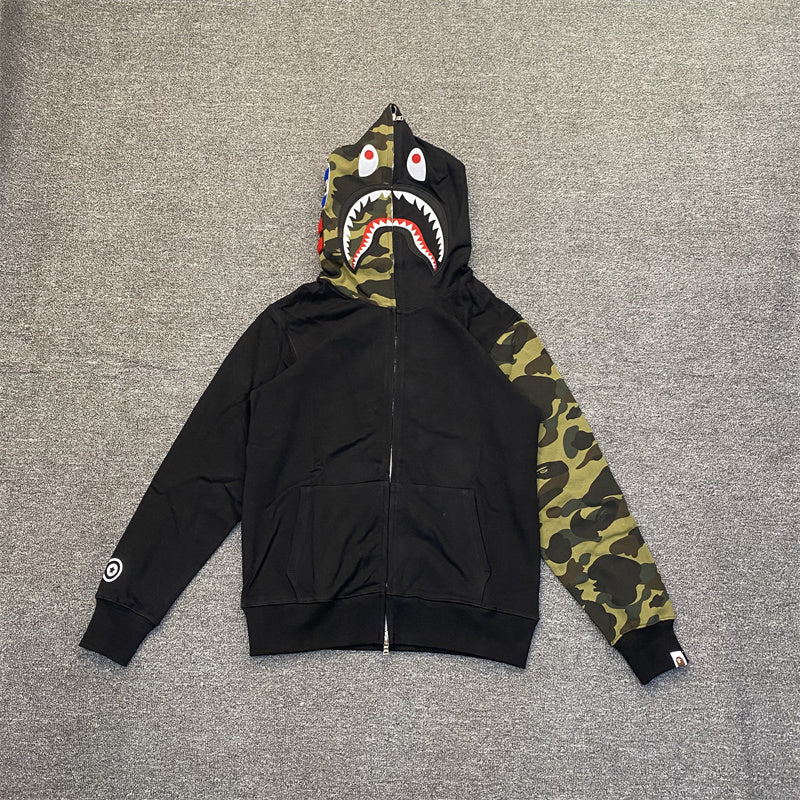 BAPE 1st Camo Split Shark Full Zip Hoodie