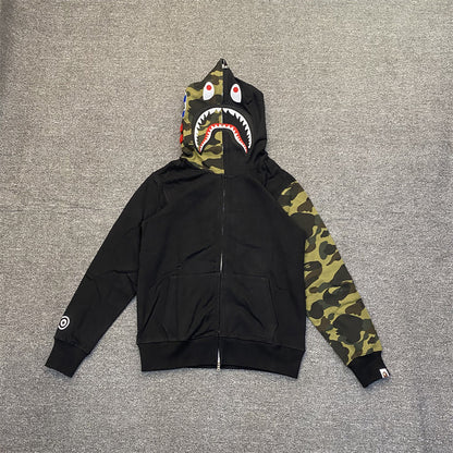 BAPE 1st Camo Split Shark Full Zip Hoodie