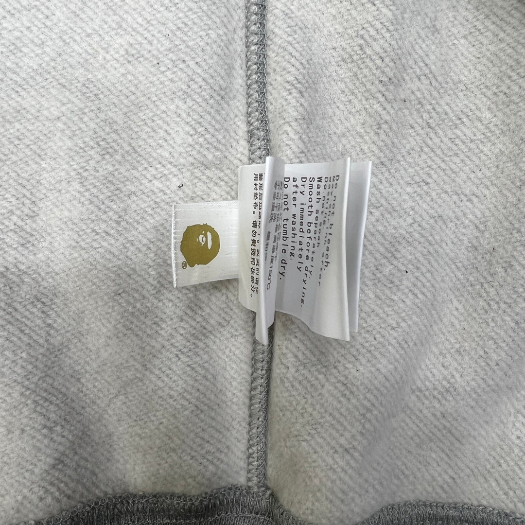 A Bathing Ape (BAPE) 1st Green Camo Half Shark Full Zip Hoodie