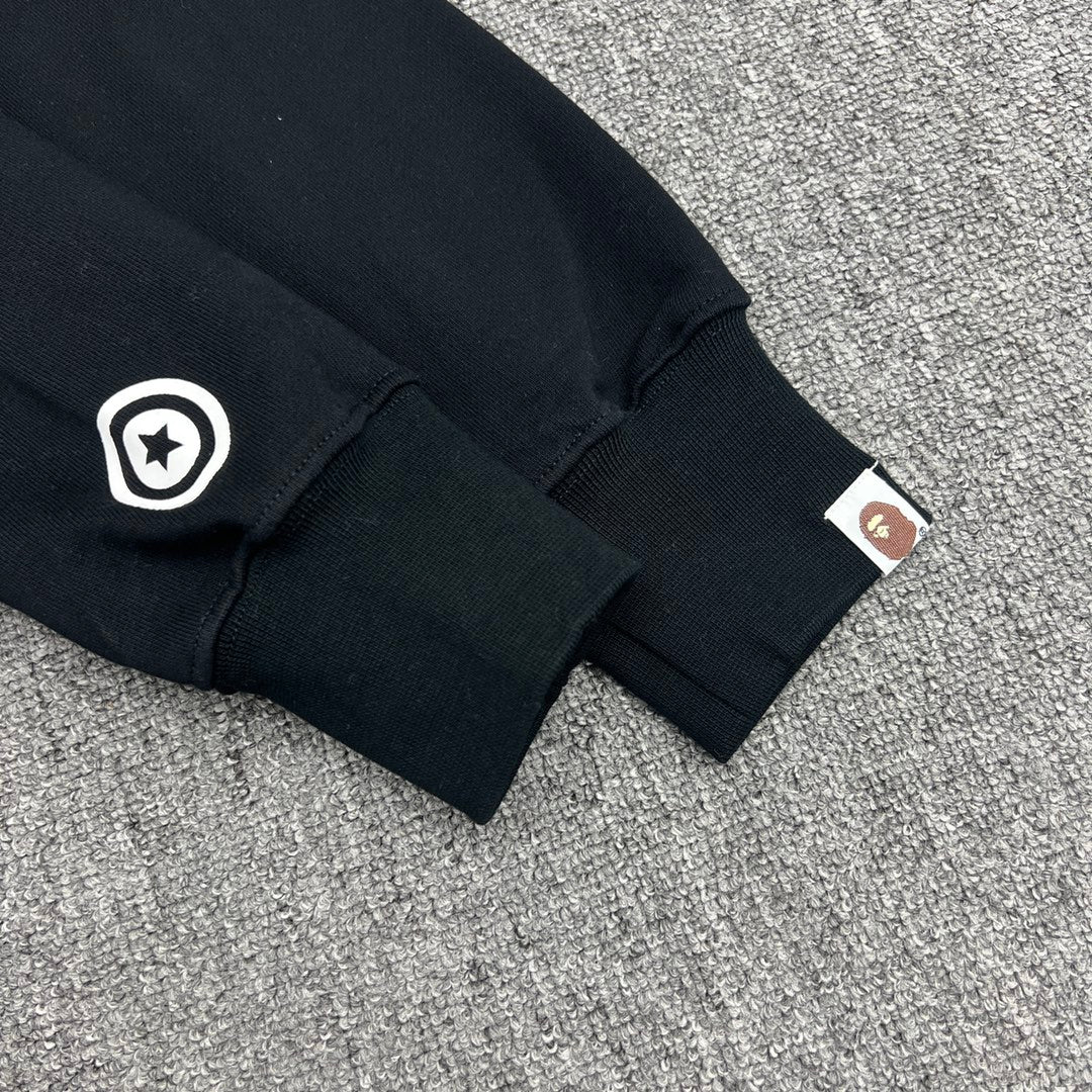 A Bathing Ape (BAPE) 1st Green Camo Half Shark Full Zip Hoodie