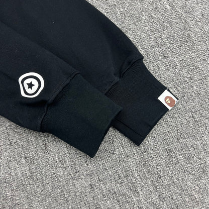 A Bathing Ape (BAPE) 1st Green Camo Half Shark Full Zip Hoodie