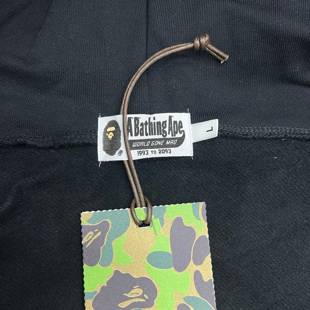A Bathing Ape (BAPE) 1st Green Camo Half Shark Full Zip Hoodie