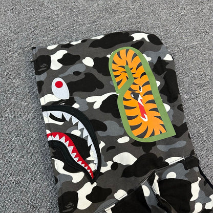 BAPE City Camo Tiger Shark Full Zip Hoodie