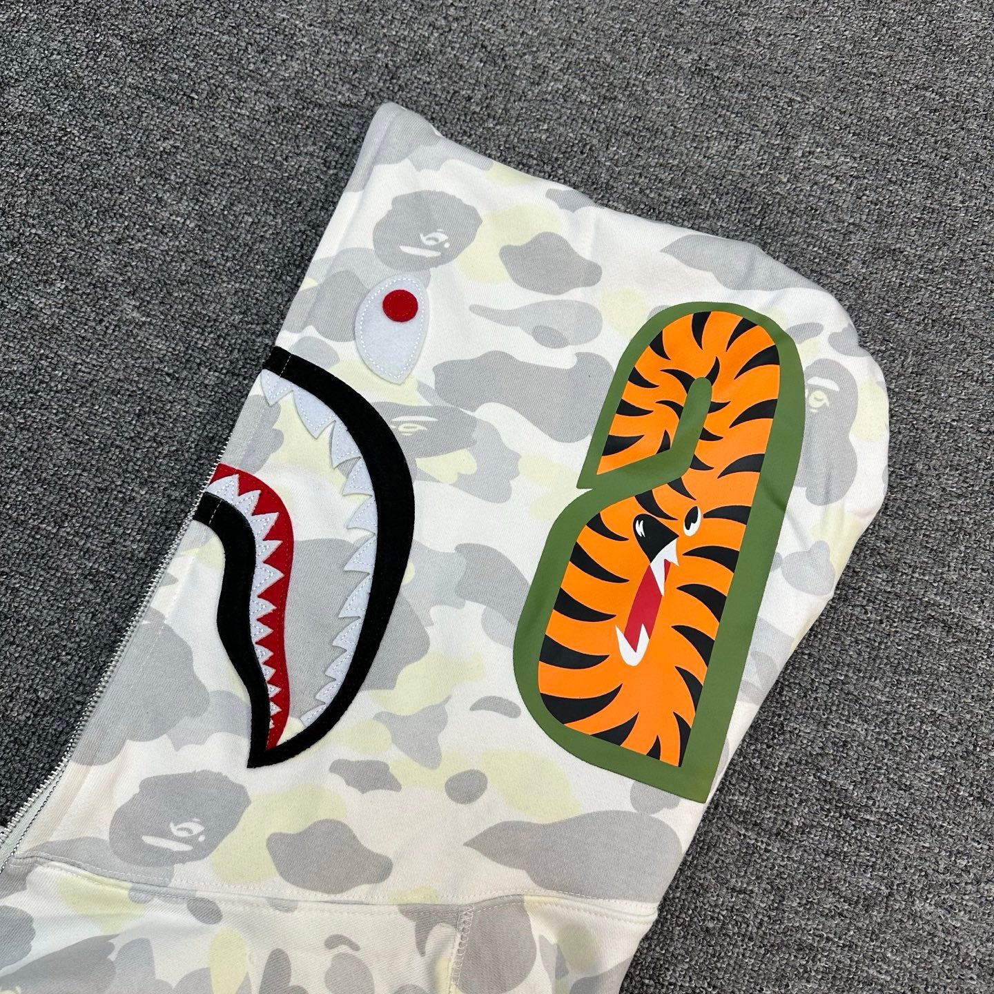 BAPE City Camo Tiger Shark Full Zip Hoodie