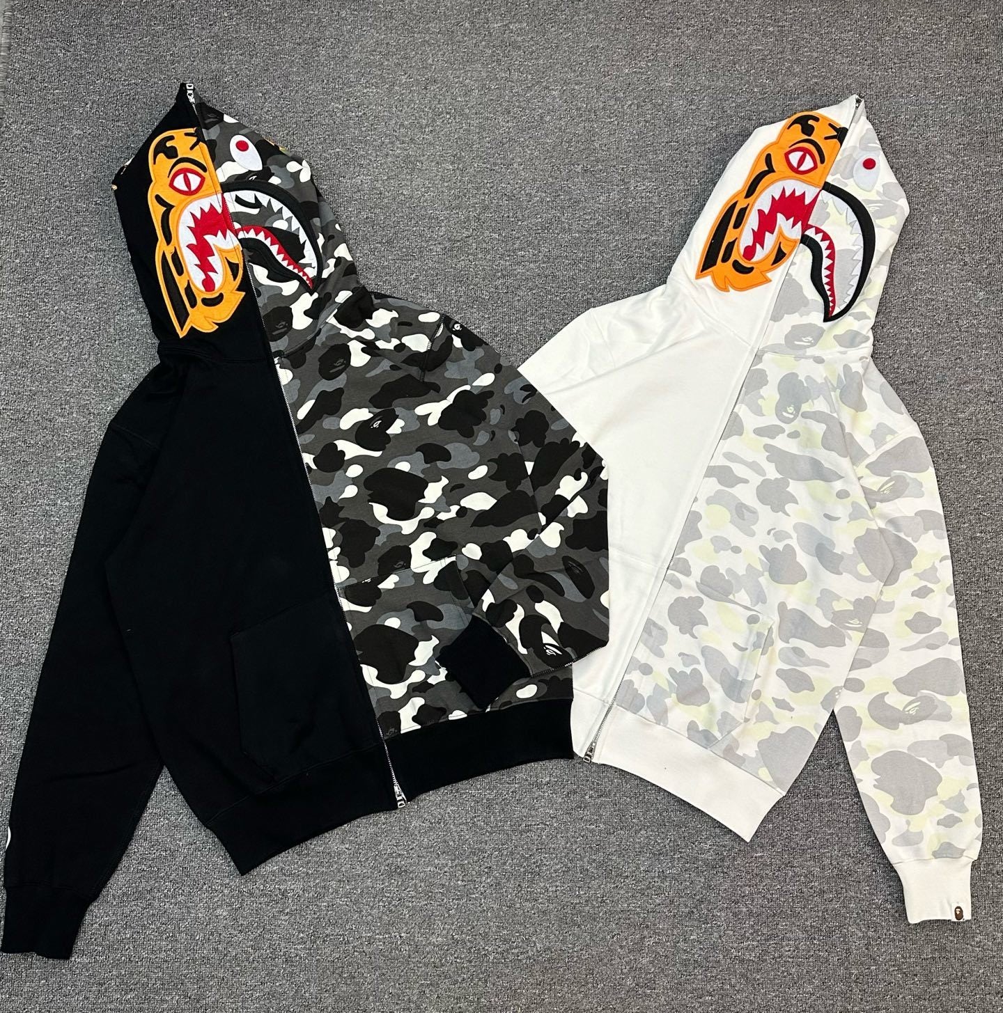BAPE City Camo Tiger Shark Full Zip Hoodie