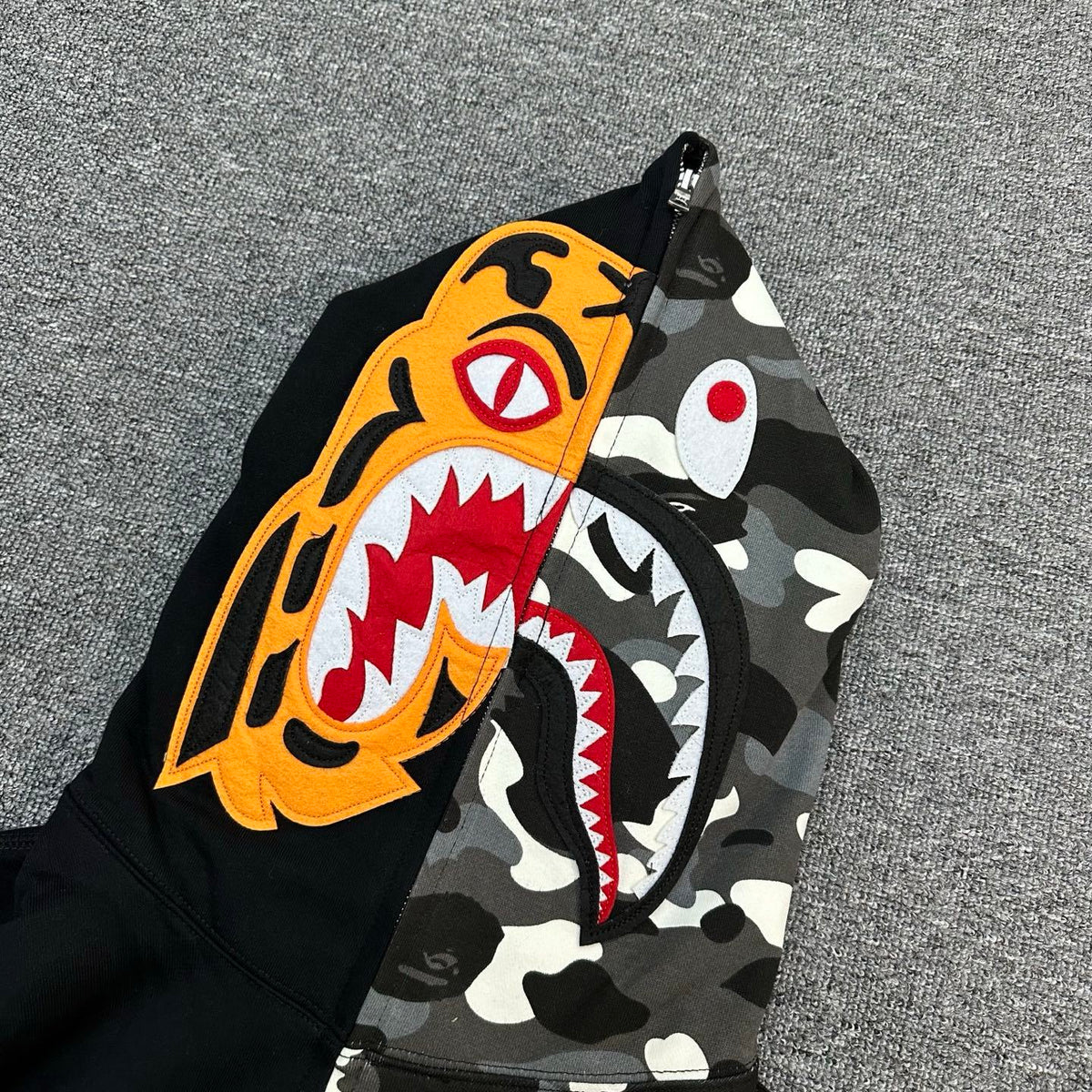 BAPE City Camo Tiger Shark Full Zip Hoodie