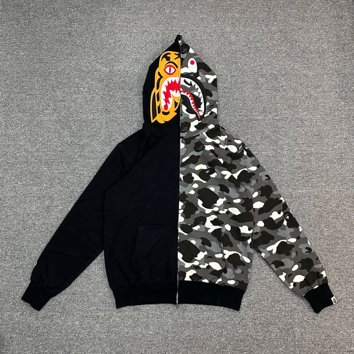 BAPE City Camo Tiger Shark Full Zip Hoodie