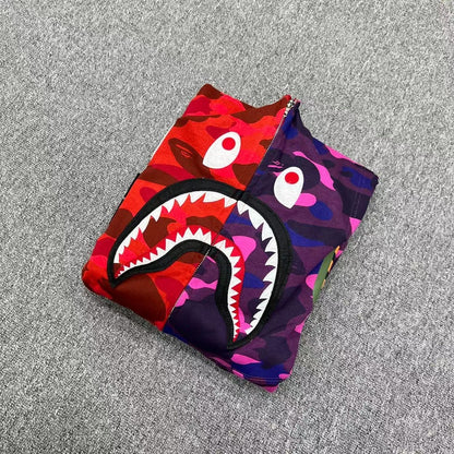 BAPE Color Camo Separate Shark Full Zip Hoodie